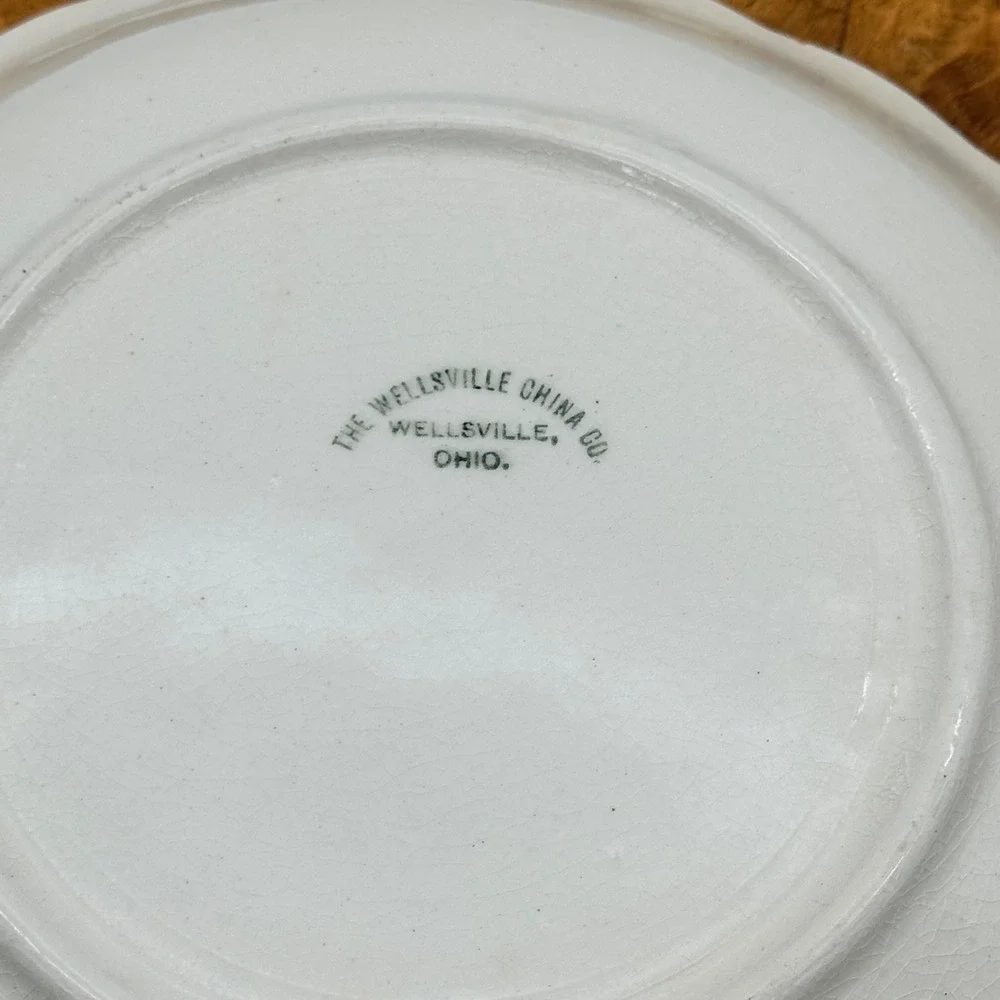 Wellsville China Co‎ Ohio Large Cup and Saucer